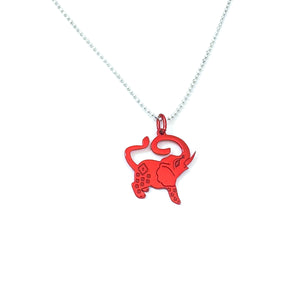 Dije Elefante rojo