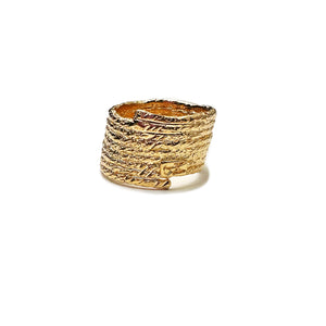 Anillo Carrete Grande - Oro