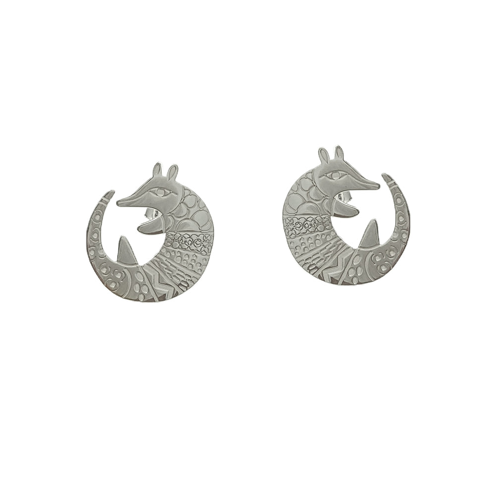 Aretes Armadillo Chenteño -  Plata