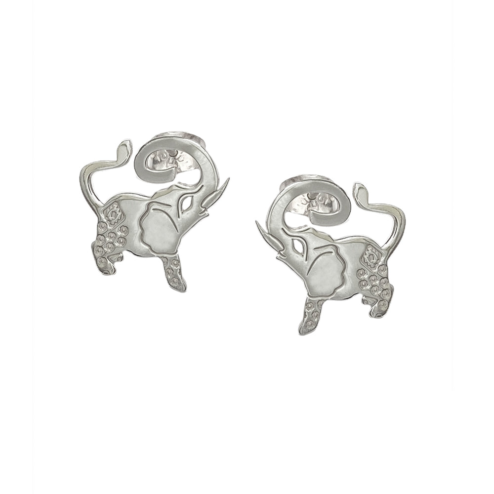 Aretes Elefante Chenteño -  Plata