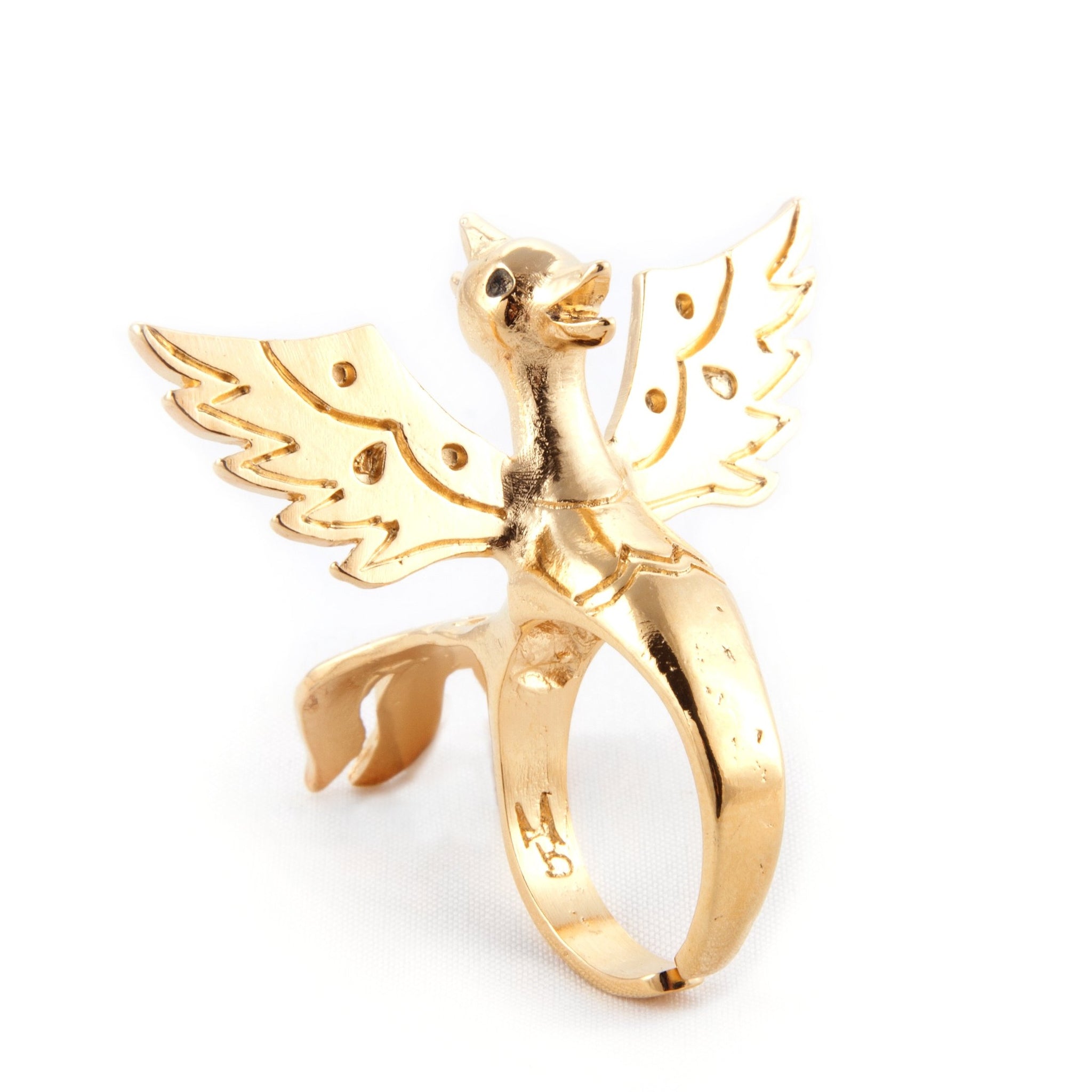Anillo Sirena en Chapa de Oro