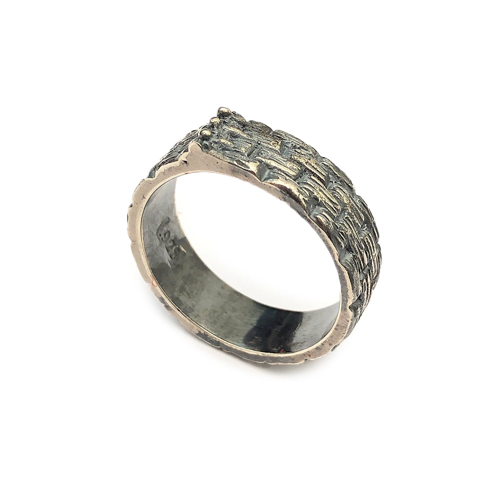 Anillo Canasto Circular -  Plata