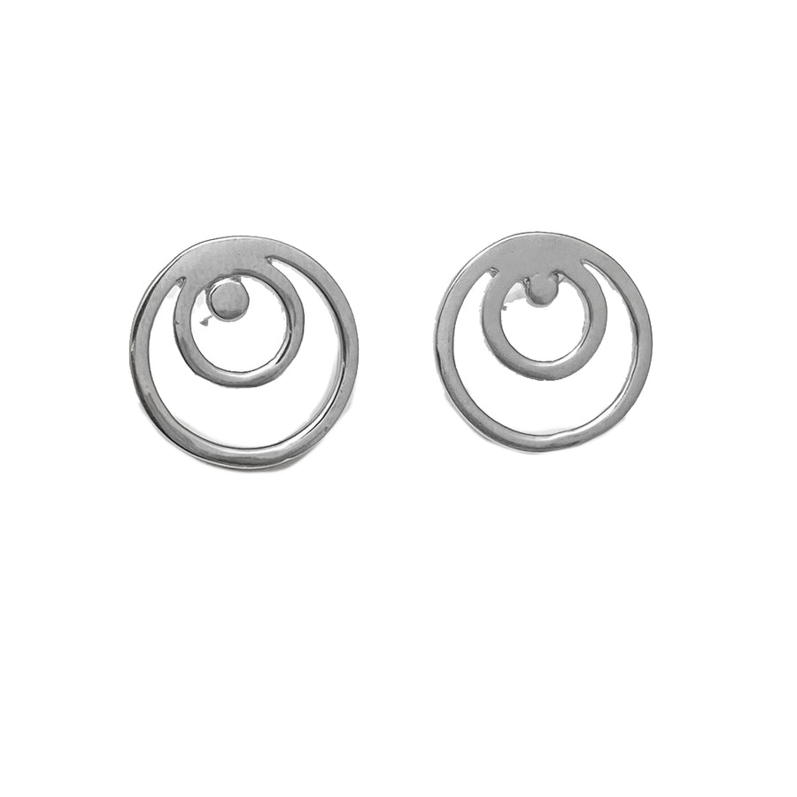 Aretes Multicírculo -Plata