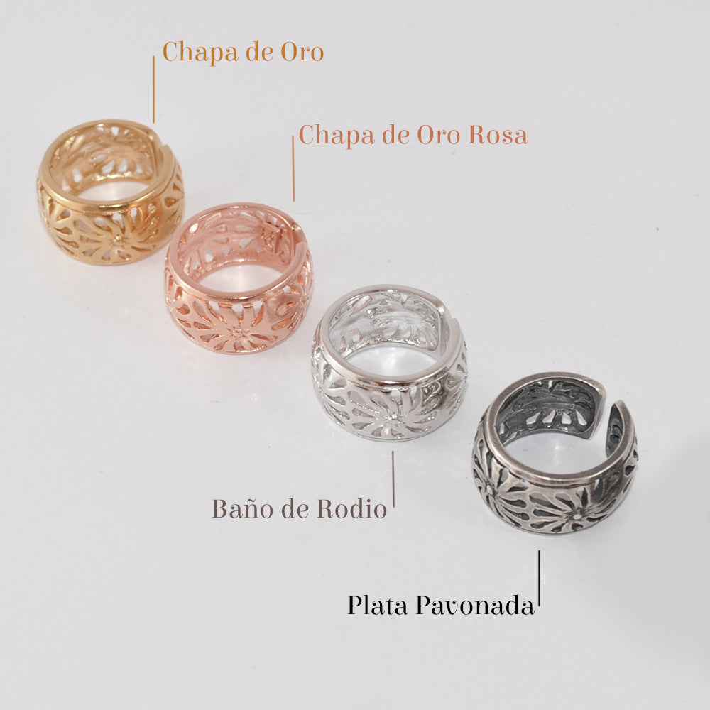 Anillo pavonado hot sale