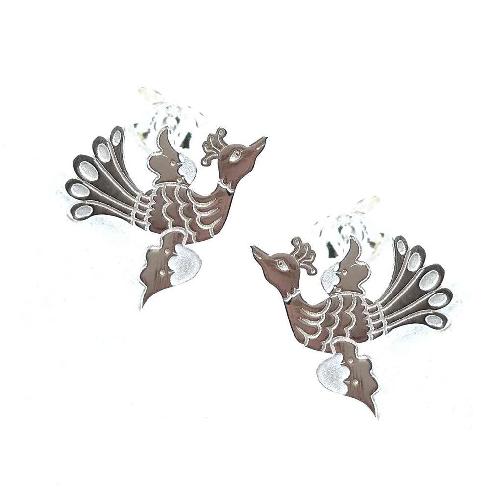 aretes pájaro oaxaca hecho en méxico joyería mexicana